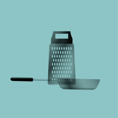 Mutfak tasarımı. Malzemeleri simgesi. Beyaz arka plan, vektör çizim