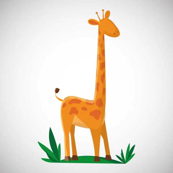Animal Design. Giraffensymbol. isolierte Abbildung, Vektor — Stockvektor