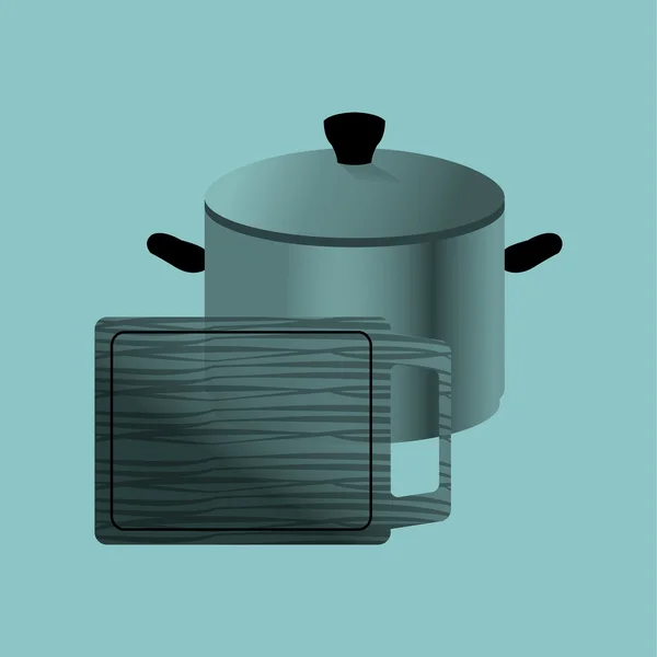 Diseño de cocina. Icono de suministros. Fondo blanco, ilustración vectorial — Archivo Imágenes Vectoriales