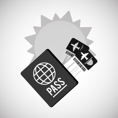 Tasarım seyahat. Tatil kavramı. Renkli resimde, vektör