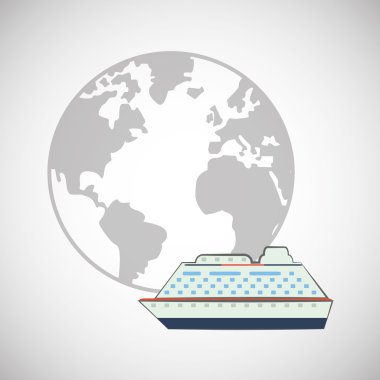 Tasarım seyahat. Tatil kavramı. Renkli resimde, vektör