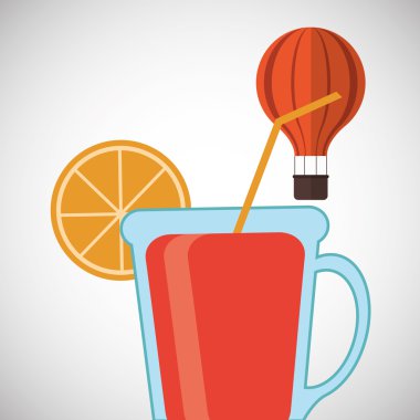 Tasarım seyahat. Tatil kavramı. Renkli resimde, vektör