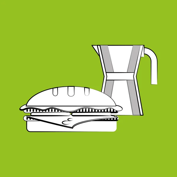 Design de cuisine. icône de la nourriture. Fond blanc, illustration vectorielle — Image vectorielle
