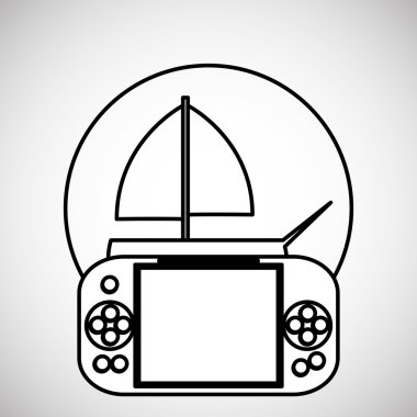 Oyuncak tasarım. Çocukluk simgesi. Renkli resimde