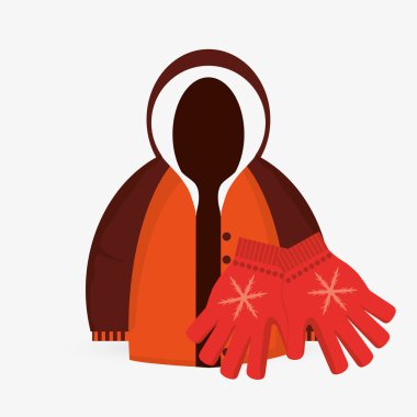 Kış tasarım. Spor idolü. Renkli resimde, vektör