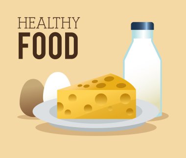 Sağlıklı gıda tasarım. Organik simgesi. Derma illüstrasyon