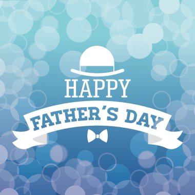 Happy Fathers day design. vintage icon. Colorful illustration