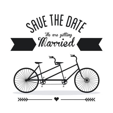 Evli tasarım. Düğün simgesi. Düz illüstrasyon