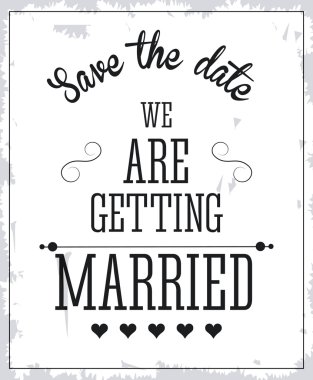 Evli tasarım. Düğün simgesi. Düz illüstrasyon