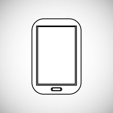 Teknoloji tasarım. ortam simgesi. Renkli resimde, vektör