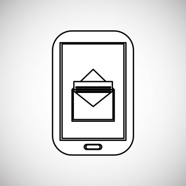 Teknoloji tasarım. ortam simgesi. Renkli resimde, vektör