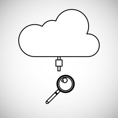 Teknoloji tasarım. ortam simgesi. Renkli resimde, vektör