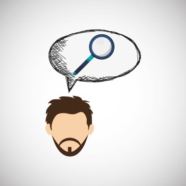 Teknoloji tasarım. ortam simgesi. Renkli resimde, vektör