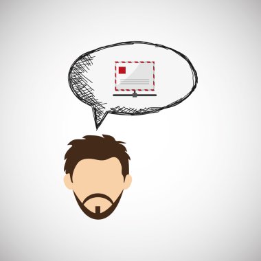 Teknoloji tasarım. ortam simgesi. Renkli resimde, vektör