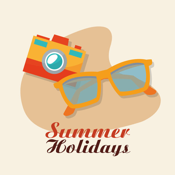 Summer design. Holidays icon. Colorful illustration , vector
