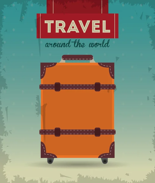 Reisedesign. Tourismus-Ikone Jahrgangsabbildung. — Stockvektor