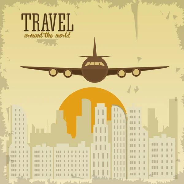 Diseño de viajes. Icono del turismo. ilustración vintage . — Archivo Imágenes Vectoriales