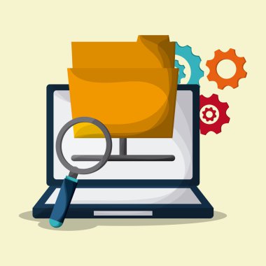 Bloglama tasarım. Ortam simgesi. Renkli resimde, vektör