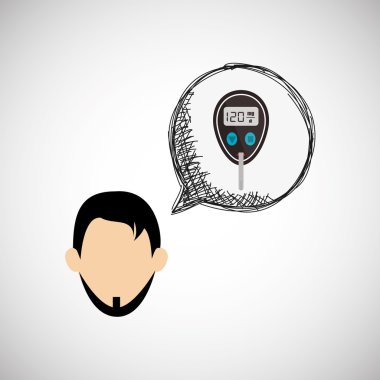 Giyilebilir teknoloji tasarım. kablosuz simgesi. Düz illüstrasyon, vektör