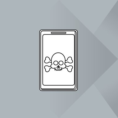 Teknoloji simgesi. güvenlik sistemi kavramı. Düz illüstrasyon, vektör