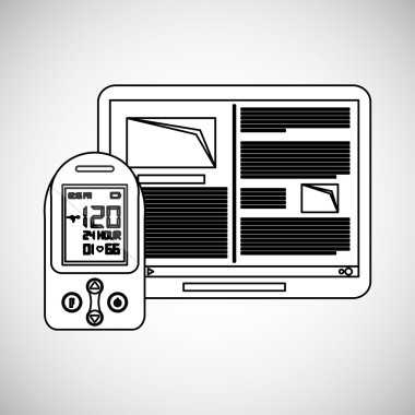 Giyilebilir teknoloji tasarım. kablosuz simgesi. Düz illüstrasyon, vektör