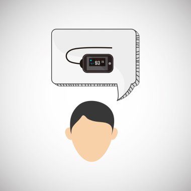 Giyilebilir teknoloji tasarım. kablosuz simgesi. Düz illüstrasyon, vektör