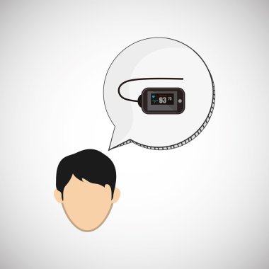 Giyilebilir teknoloji tasarım. kablosuz simgesi. Düz illüstrasyon, vektör