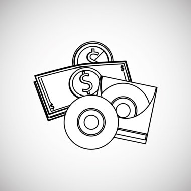 Dijital pazarlama tasarım. İletişim kavramı. Renkli illust, vektör grafiği