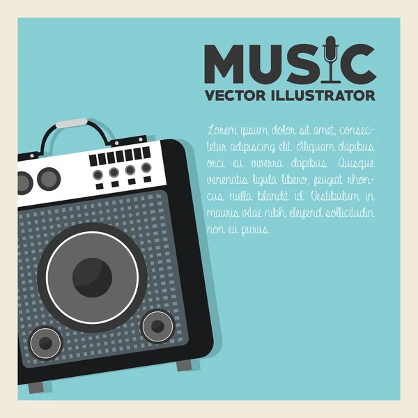 Lautsprecher, Soundkonzept, Vektorillustration — Stockvektor