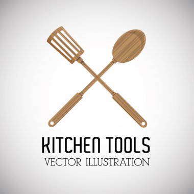 Mutfak aletleri, düzenlenebilir vektör çizimi