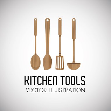 Mutfak aletleri, düzenlenebilir vektör çizimi