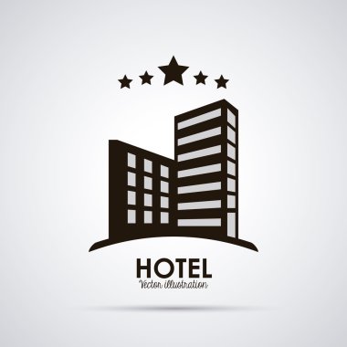 Otel tasarımı. Service simgesini. Düz illüstrasyon