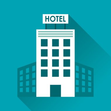 Otel tasarımı. Service simgesini. Düz illüstrasyon, vektör