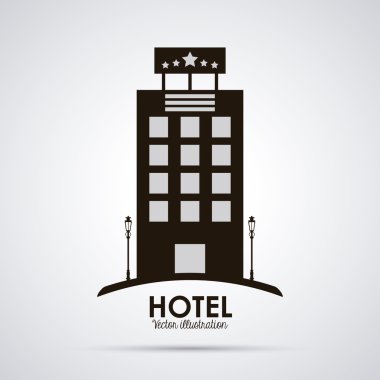 Otel tasarımı. Service simgesini. Düz illüstrasyon