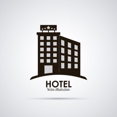 Otel tasarımı. Service simgesini. Düz illüstrasyon