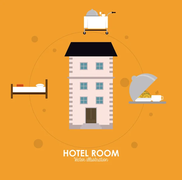 Hotel design. Service icon. Flat illustration , vector — Stock Vector