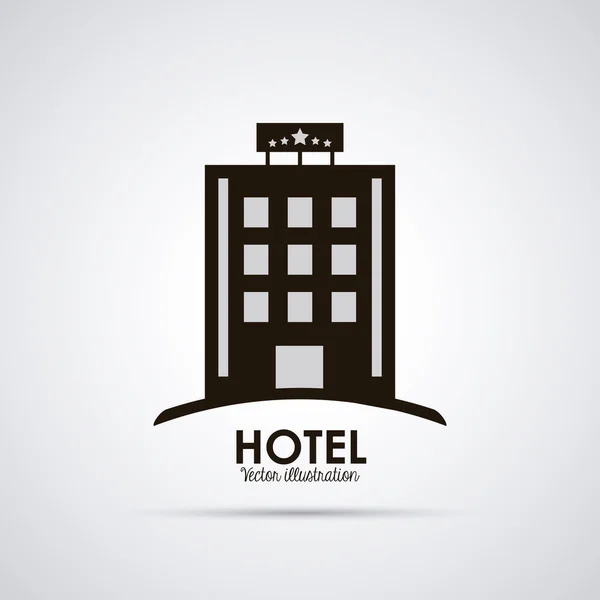 Hotel design. Ikona služby. Plochý ilustrace — Stockový vektor