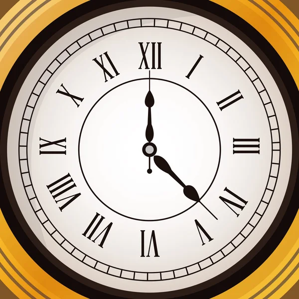 Объект значка часов, векторная концепция времени — стоковый вектор