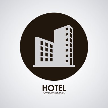 Otel tasarımı. Service simgesini. Düz illüstrasyon