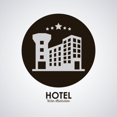 Otel tasarımı. Service simgesini. Düz illüstrasyon