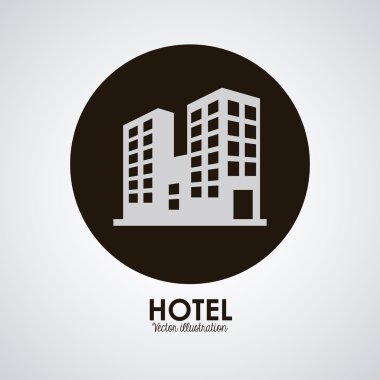 Otel tasarımı. Service simgesini. Düz illüstrasyon