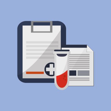 Tıbbi bakım tasarım. Sağlık simgesi. Düz illüstrasyon, vektör