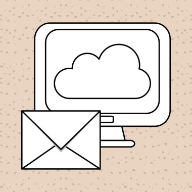 teknoloji tasarım. bilgisayar kutsal kişilerin resmi. Renkli resimde, vektör