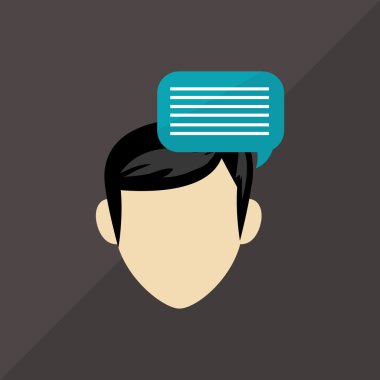 Sosyal Medya tasarım. kişi simgesi. renkli resimde, vektör