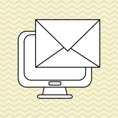 teknoloji tasarım. bilgisayar kutsal kişilerin resmi. Renkli resimde, vektör