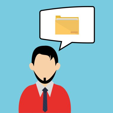 işadamı tasarım. Kurumsal simgesi. İzole illüstrasyon