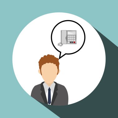 işadamı tasarım. Kurumsal simgesi. İzole illüstrasyon