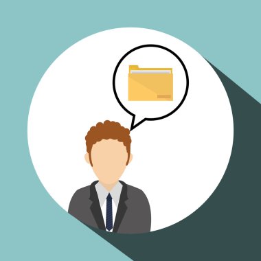 işadamı tasarım. Kurumsal simgesi. İzole illüstrasyon