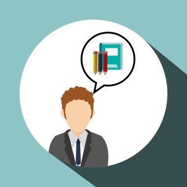 işadamı tasarım. Kurumsal simgesi. İzole illüstrasyon