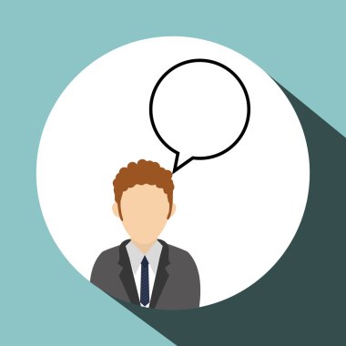 işadamı tasarım. Kurumsal simgesi. İzole illüstrasyon